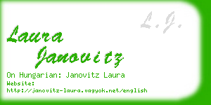 laura janovitz business card